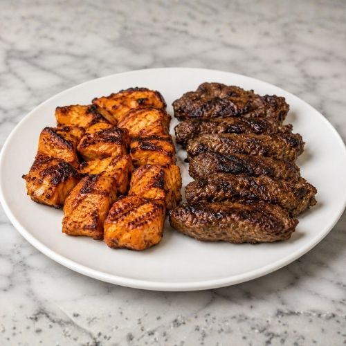 Chicken Shish and Kofte