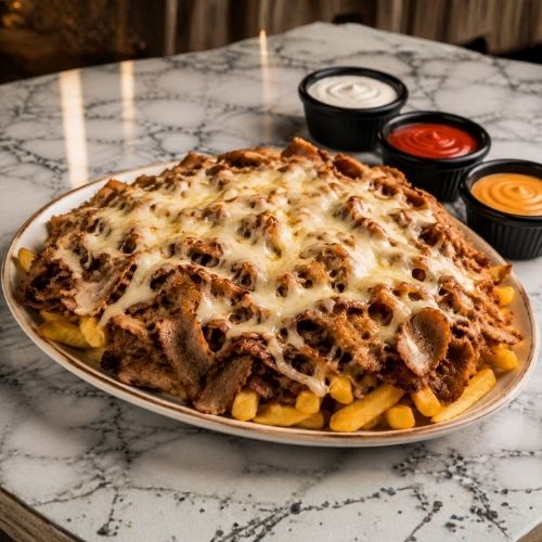 Doner Meat Chips and Cheese