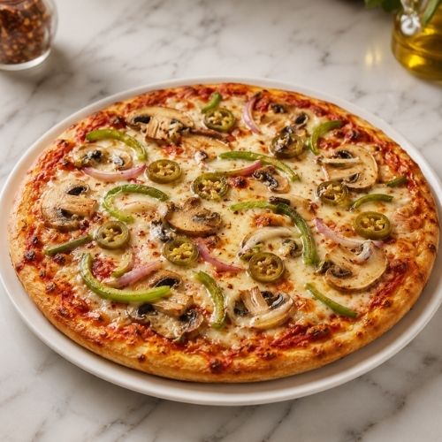 Vegetarian Hot Pizza