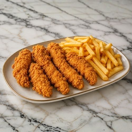 6 Pcs Chicken Strips with Chips