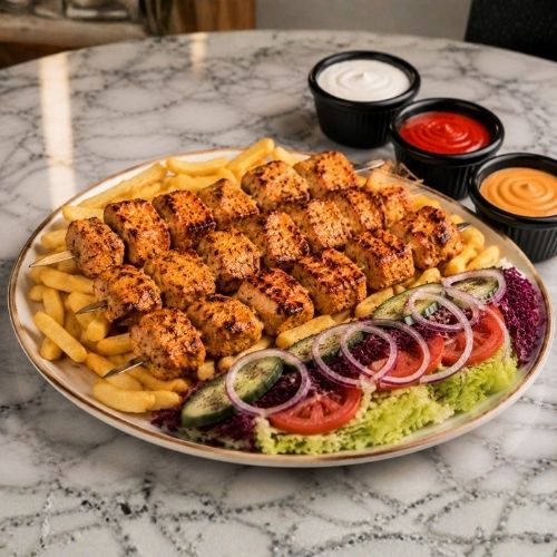 Chicken Shish with Chips XLrg