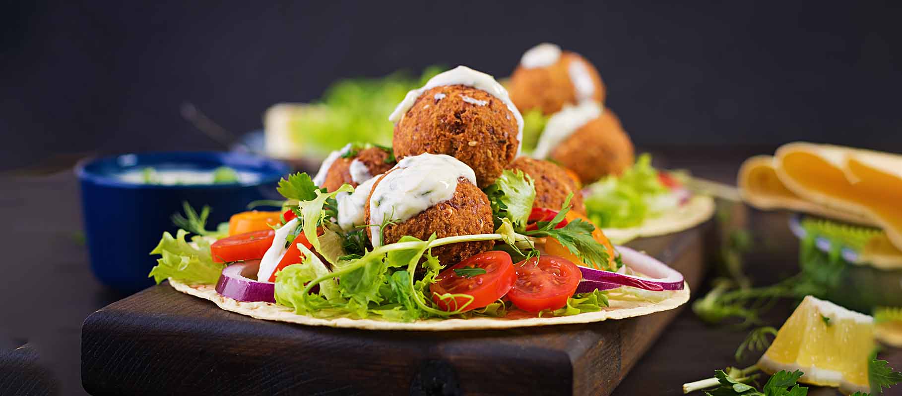 Mix Salad with Falafel
