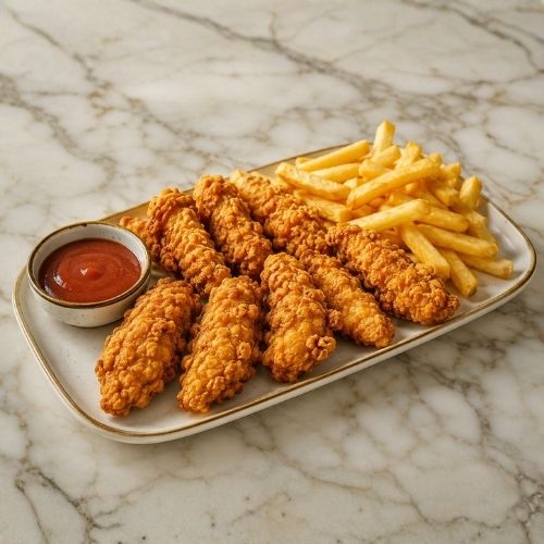 8 Pcs Chicken Strips with Chips