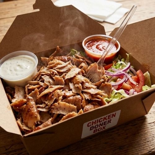 Box of Chicken Doner Meat